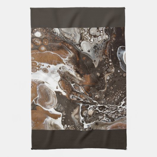 "鞭を持つcaféモカ人魚" キッチンタオル (縦)