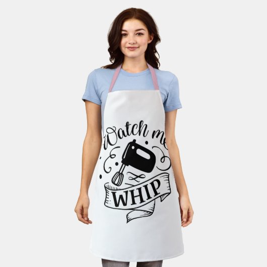 鞭を見る エプロン (着用した状態)