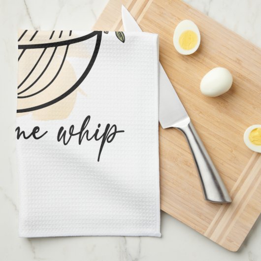 鞭を見る キッチンタオル (四つ折り)