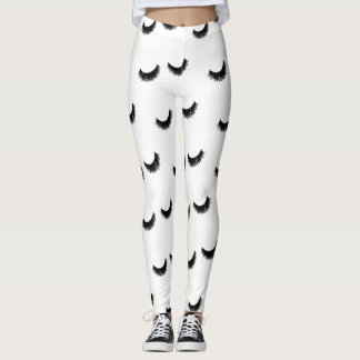 鞭パターンまつげ延長メーキャップアーティスト レギンス