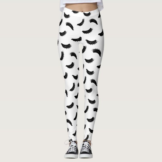 鞭パターンモダンなまつげ延長 レギンス (正面)