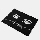 鞭及び額のメーキャップアーティストの美容院の歓迎 ドアマット (アングル)