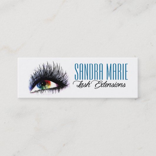 鞭延長細い名刺 スキニー名刺 (正面)