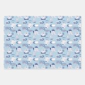 韓お洒落中国の日本の国ティーポット ラッピングペーパーシート (正面2)