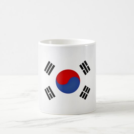 韓カッコいい国国旗 コーヒーマグカップ (中央)
