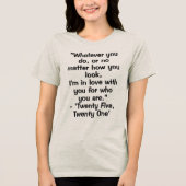 韓ドラ(韓国ドラマ)恋愛の名言 トライブレンドTシャツ (正面)