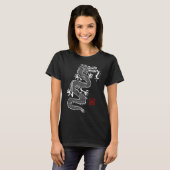 韓伝統的国書龍 Tシャツ (正面フル)