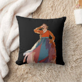 韓北の優美な韓国女性 クッション (ブランケット)