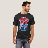 韓国おもしろい私キムチT韓国国旗のデザイン食品 Tシャツ (正面フル)