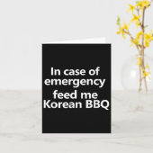 韓国おもしろいBbqグルメアジア文化愛好家K カード (黄色い花)