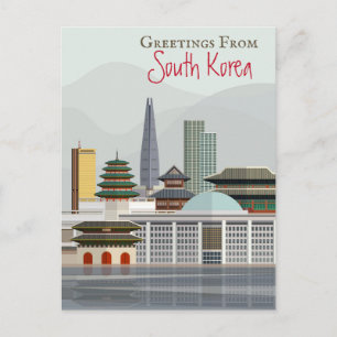韓国からの挨拶 ポストカード
