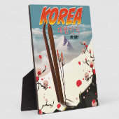 韓国がスキーをする フォトプラーク (側面)