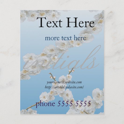 韓国さくらんぼ花ズホワイト チラシ (裏面)