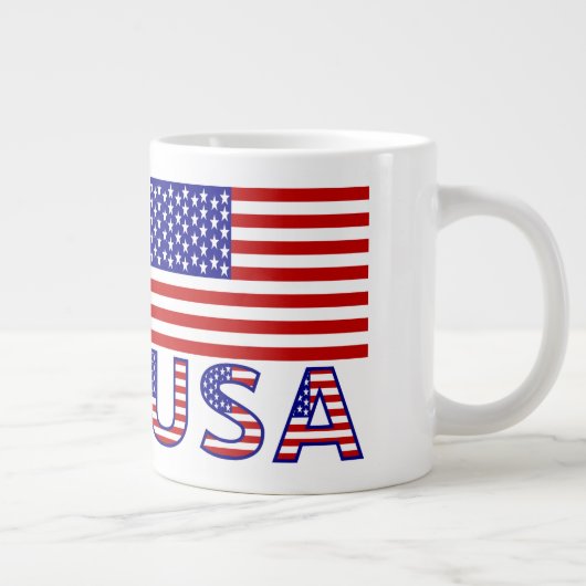 韓国と米国の国旗 ジャンボコーヒーマグカップ (右)