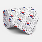 韓国と韓国の国旗のタイル名 ネクタイ (ロール)