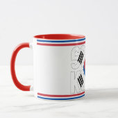 「韓国とSippin」愛国的なコーヒー マグカップ (左)