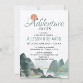 韓国には冒険が待ち受けている赤ちゃんのシャワー 招待状 (正面)