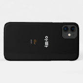 韓国のお父さん (아빠) ブラックゴールドアート Case-Mate iPhoneケース (裏面(横))