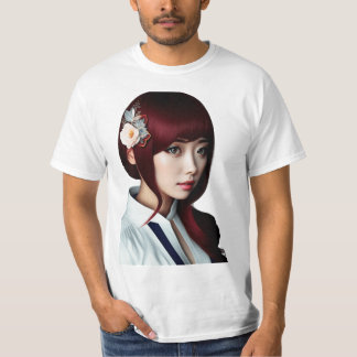 韓国のかわいい女の子 Tシャツ