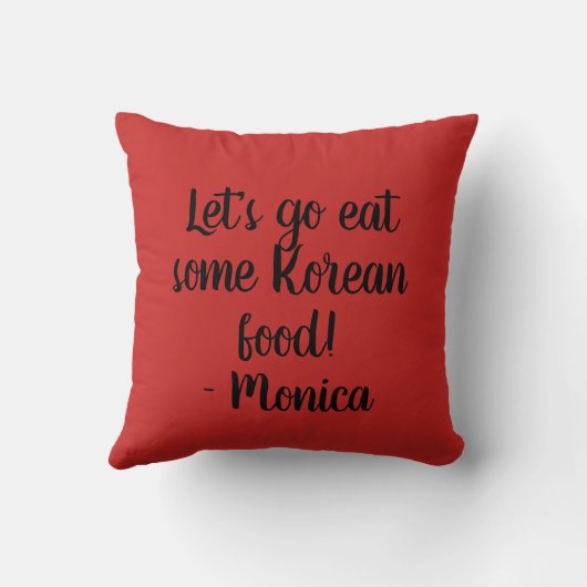 韓国のぴりっとする柔らかい豆腐のシチュースープjjigaeの熱い卵 クッション (裏面)