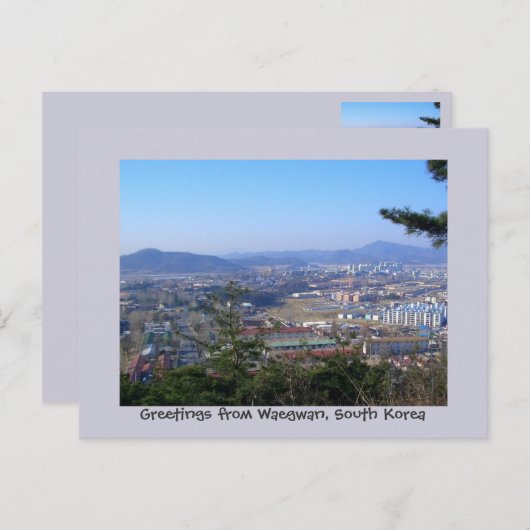 韓国のウェグワン氏のご挨拶 ポストカード (正面/裏面)