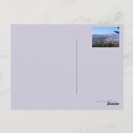 韓国のウェグワン氏のご挨拶 ポストカード (裏面)