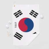 韓国のカスタムなゴルフをするギフトの韓国の旗 ゴルフタオル (インサイチュ)