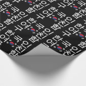 韓国のガールフレンドを探す한국인여친구함 ラッピングペーパー (角)