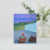 韓国のキムチ族の女性 ポストカード (スタンド正面)