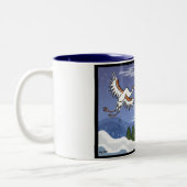 韓国のクリスマスクレーンマグ ツートーンマグカップ (左)