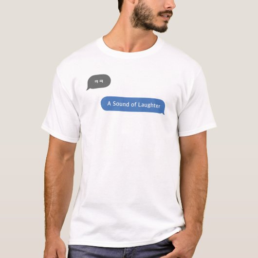 韓国のスラングㅋㅋ – 笑いの声 Tシャツ (正面)
