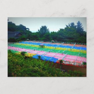 韓国のセオクラムグロットにある提灯 ポストカード