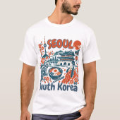韓国のソウルへの旅 Tシャツ (正面)