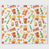 韓国のソウルフードかわいい ラッピングペーパー (フラット)