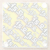 韓国のチャームを発見： "모락모락"(mo-rak) ガラスコースター (裏面)