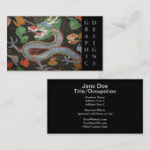 韓国のドラゴンの芸術Namdaemun Sungnyemun 名刺 (正面/裏面)