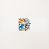 韓国のハンボックを着た可愛い犬と猫の新婚夫婦。 ヨガマット (正面(横))