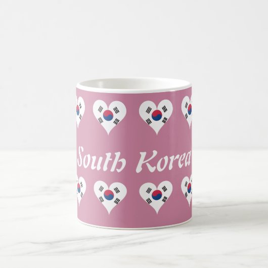 韓国のハート コーヒーマグカップ (中央)