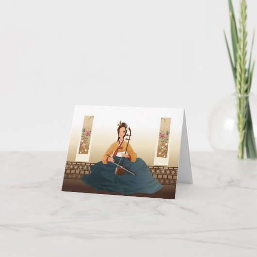 韓国のバイオリニスト カード (正面)