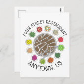 韓国のバーベキューバーベキューフードレストラン ポストカード (正面/裏面)