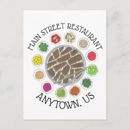 韓国のバーベキューバーベキューフードレストラン ポストカード