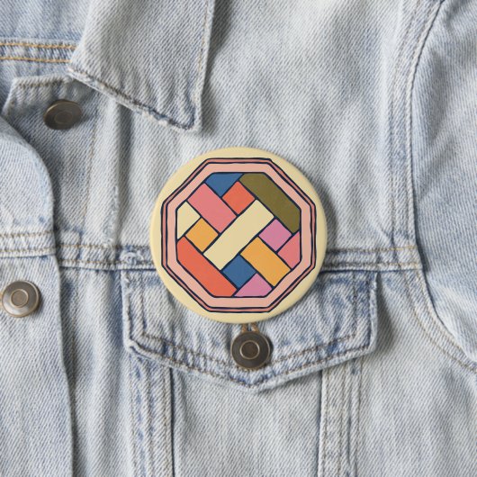 韓国のパタ伝統的ーン・アーツ・ボタン 缶バッジ (インサイチュ)