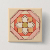 韓国のパタ伝統的ーン・アーツ・ボタン 缶バッジ (正面)