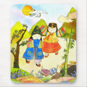 韓国のベビーの最初誕生日のマウスパッド マウスパッド (正面)