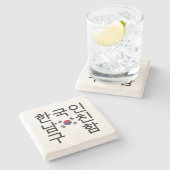 韓国のボーイフレンドを探す한국인남친구함 ストーンコースター (横)