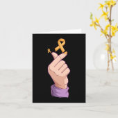 韓国のポップ・アートのK衣装小児癌認識度Bo カード (黄色い花)