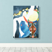 韓国のモンクダンス、スンムー キャンバスプリント (インサイチュ (ウッドフロア))