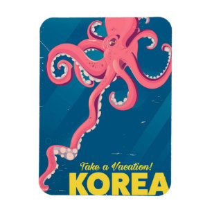 韓国の休暇ポスター マグネット