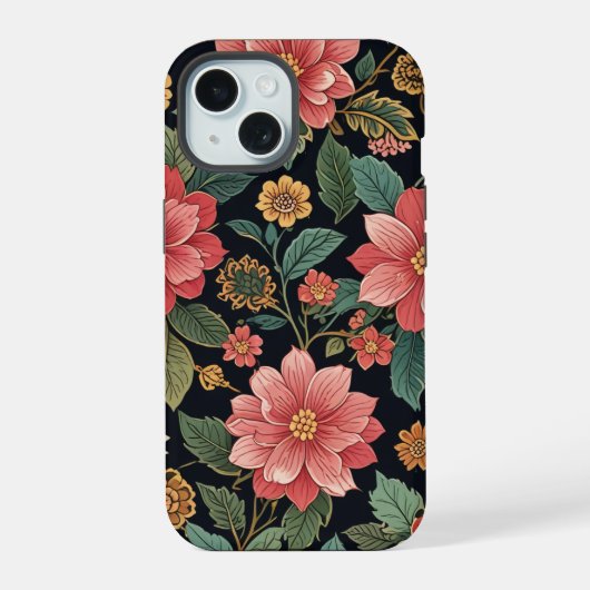 韓国の伝統パターンケース(iPhone) iPhone 15ケース (裏面)