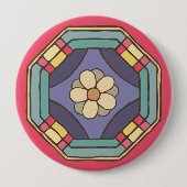 韓国の伝統的パターン 缶バッジ (正面)